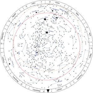 Planisfério para Hemisfério Sul